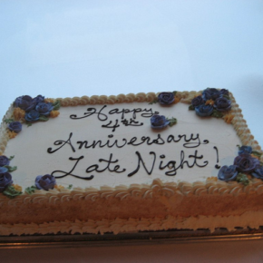 Last Night at Late Night: Four Years Old